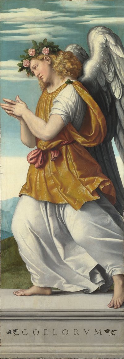 An Angel (panel) by Giovanni Battista Moroni